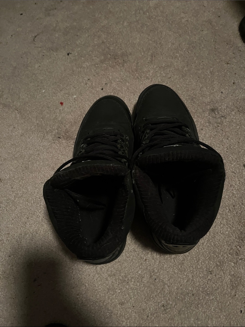 Jordan Black High-Top Basketball Sneakers with Silver Jumpman - Picture 7 of 8